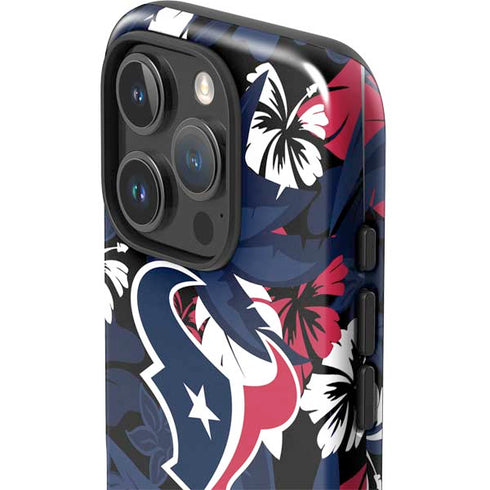 NFL Houston Texans Tropical Print iPhone 16 Pro Impact Case