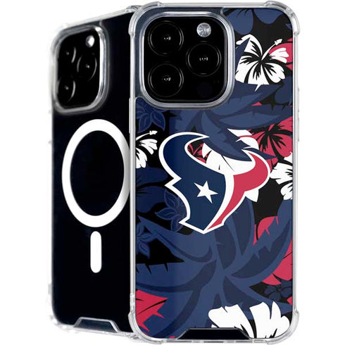 NFL Houston Texans Tropical Print iPhone 16 Pro MagSafe Case