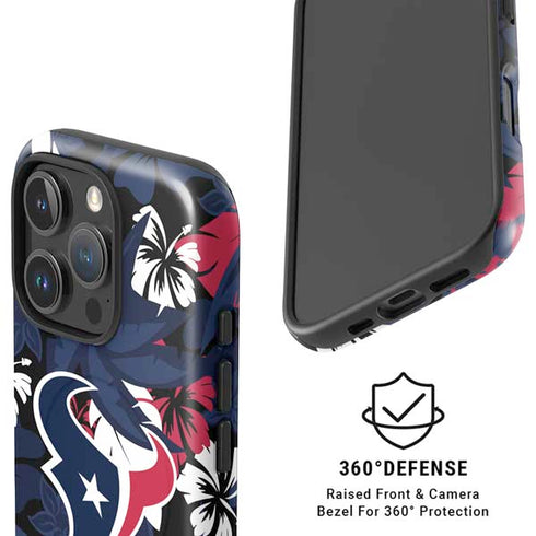 NFL Houston Texans Tropical Print iPhone 16 Pro Magsafe Impact Case