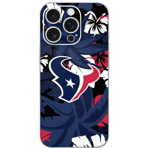 NFL Houston Texans Tropical Print iPhone 16 Pro Skin