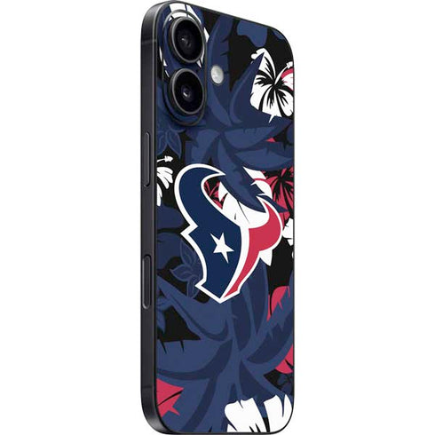 NFL Houston Texans Tropical Print iPhone 16 Skin