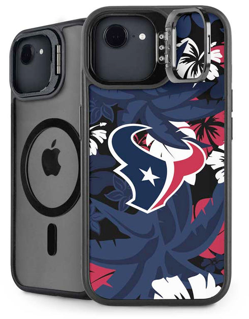 NFL Houston Texans Tropical Print iPhone 16e Kickstand Case