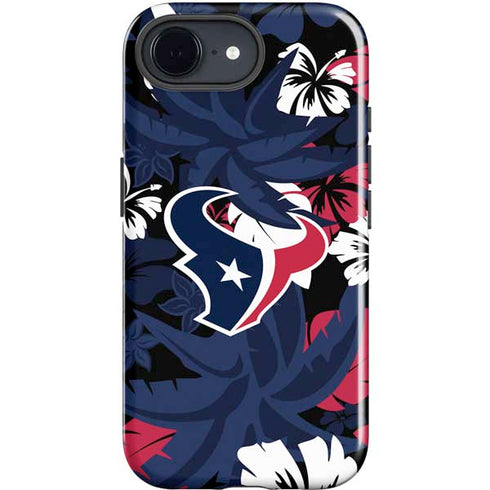 NFL Houston Texans Tropical Print iPhone 16e Impact Case