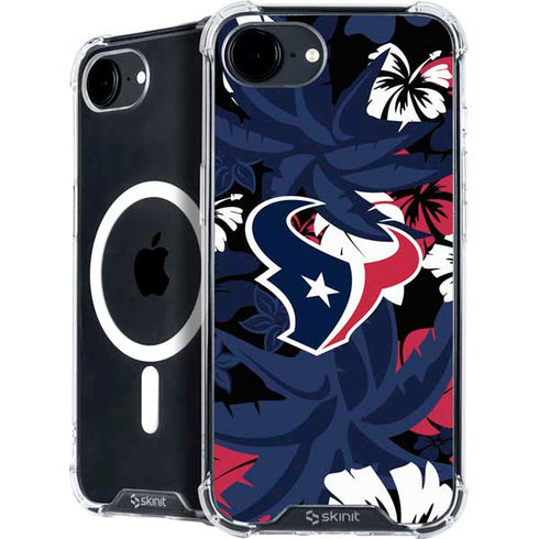 NFL Houston Texans Tropical Print iPhone 16e MagSafe Case