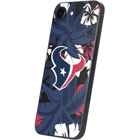 NFL Houston Texans Tropical Print iPhone 16e Skin