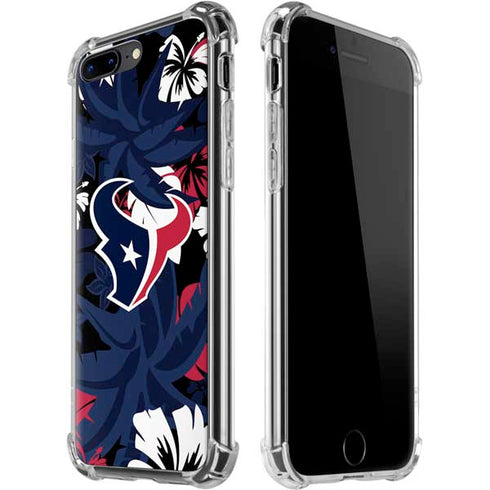 NFL Houston Texans Tropical Print iPhone Cases