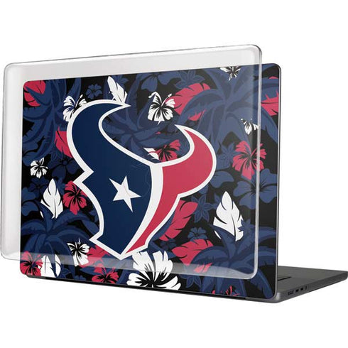 NFL Houston Texans Tropical Print MacBook Cases