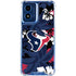 NFL Houston Texans Tropical Print Moto G Play 4G (2024) Clear Case