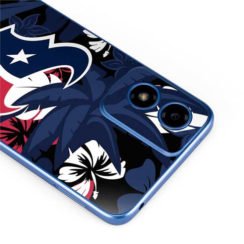 NFL Houston Texans Tropical Print Moto G Play 4G (2024) Skin