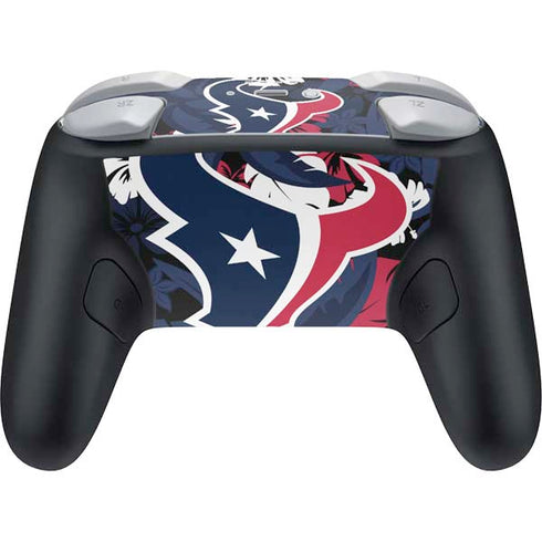 NFL Houston Texans Tropical Print Nintendo Switch 2 (2025) Pro Controller Skin