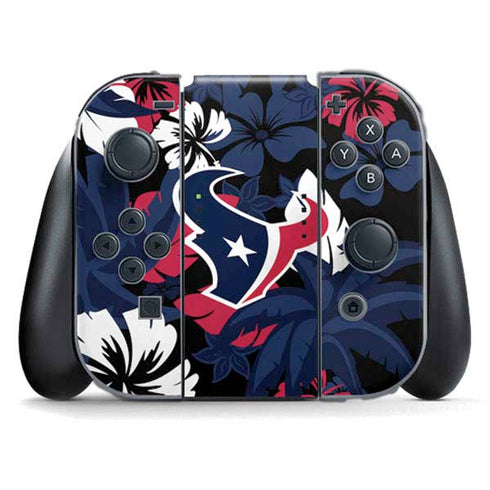 NFL Houston Texans Tropical Print Nintendo Skins