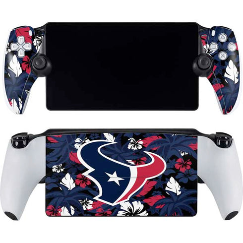 NFL Houston Texans Tropical Print PlayStation Portal Remote Player Skin