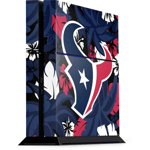 NFL Houston Texans Tropical Print PlayStation PS4 Skins