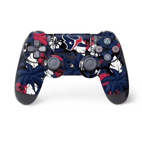 NFL Houston Texans Tropical Print PlayStation PS4 Skins