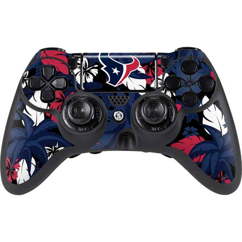 NFL Houston Texans Tropical Print PlayStation PS4 Skins