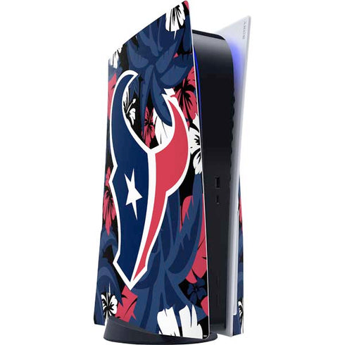 NFL Houston Texans Tropical Print PlayStation PS5 Skins