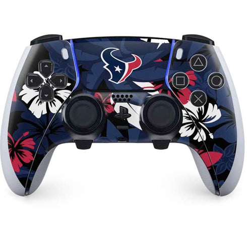 NFL Houston Texans Tropical Print PlayStation PS5 Skins