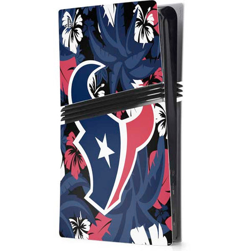 NFL Houston Texans Tropical Print PS5 Pro Console Skin