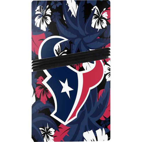 NFL Houston Texans Tropical Print PS5 Pro Console Skin