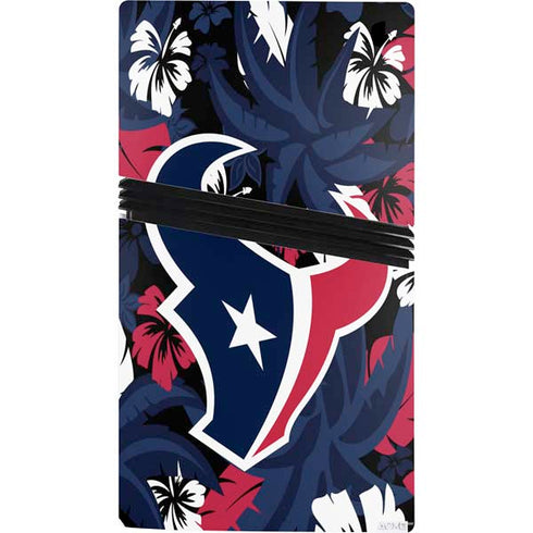 NFL Houston Texans Tropical Print PS5 Pro Console Skin