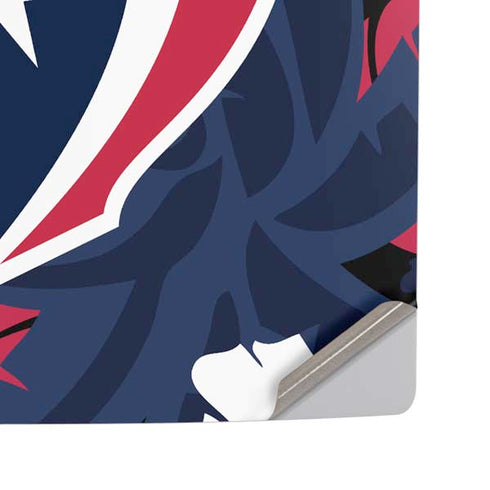 NFL Houston Texans Tropical Print PS5 Pro Disk Console Skin