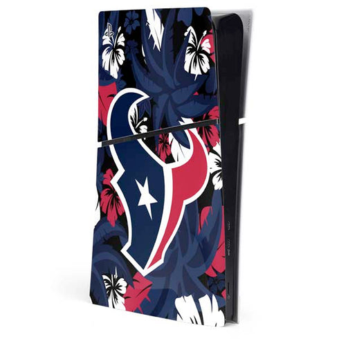 NFL Houston Texans Tropical Print PlayStation PS5 Skins