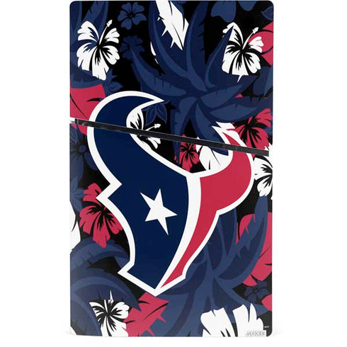 NFL Houston Texans Tropical Print PS5 Slim Digital Edition Console Skin