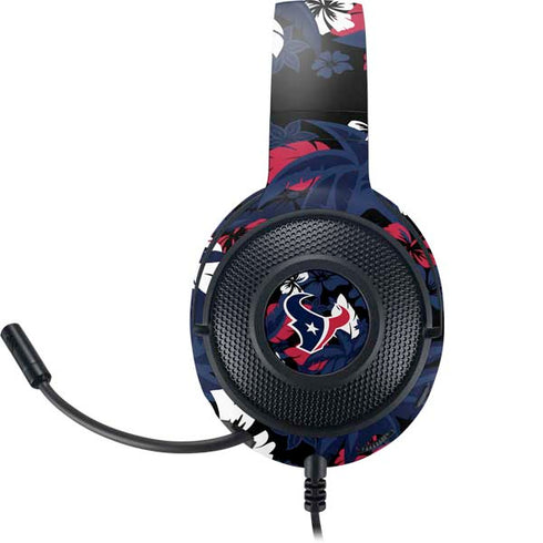 NFL Houston Texans Tropical Print Razer Kraken X Skin