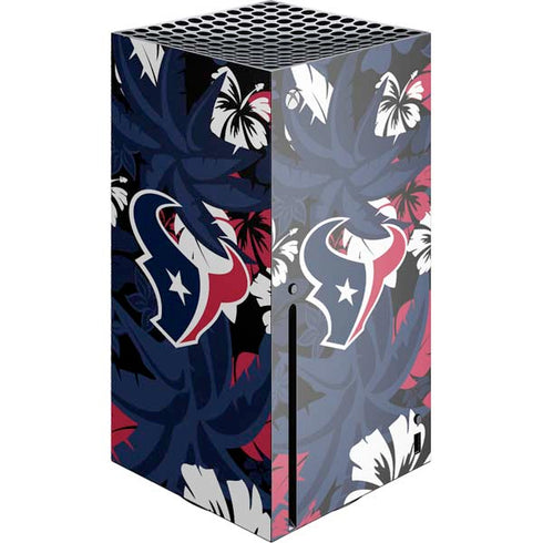 NFL Houston Texans Tropical Print Xbox Series X Skins