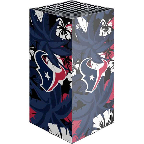 NFL Houston Texans Tropical Print XBox Series X Digital Edition Console Skin