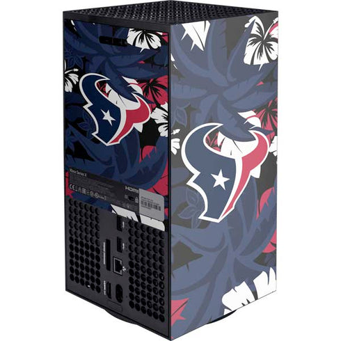 NFL Houston Texans Tropical Print XBox Series X Digital Edition Console Skin