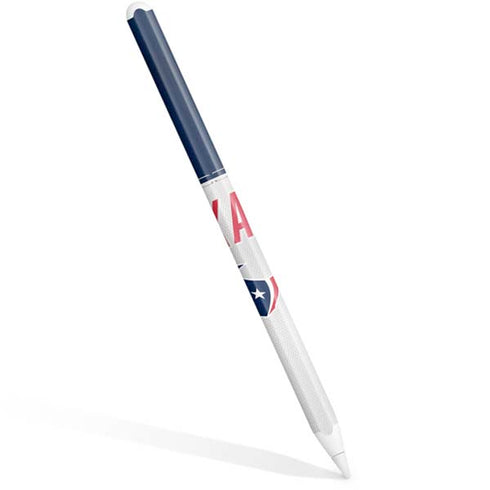 NFL Houston Texans White Striped Apple Pencil (2nd Gen 2019) Skin