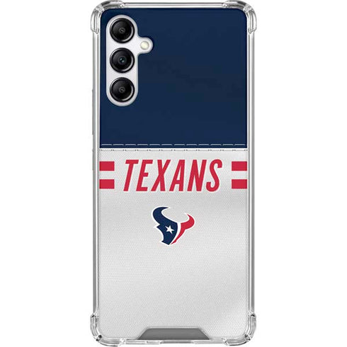 NFL Houston Texans White Striped Gabb Phone 4 Clear Case