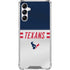 NFL Houston Texans White Striped Gabb Phone 4 Clear Case