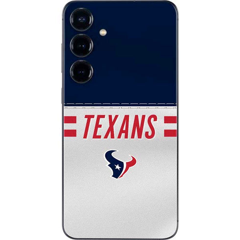 NFL Houston Texans White Striped Galaxy A16 5G Skin