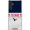 NFL Houston Texans White Striped Galaxy A17 Clear Case