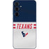 NFL Houston Texans White Striped Galaxy A35 5G Skin