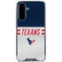 NFL Houston Texans White Striped Galaxy A36 5G Clear Case