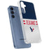 NFL Houston Texans White Striped Galaxy A55 5G Clear Case