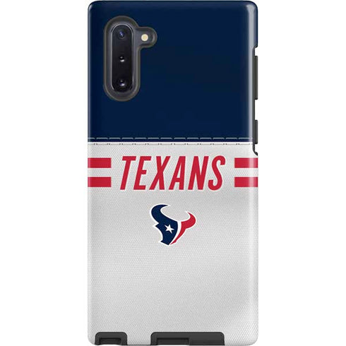 NFL Houston Texans White Striped Galaxy Note 10 Pro Case