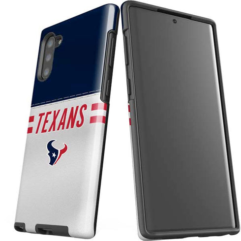 NFL Houston Texans White Striped Galaxy Note 10 Pro Case