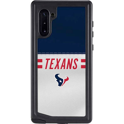 NFL Houston Texans White Striped Galaxy Cases