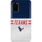 NFL Houston Texans White Striped Galaxy S20 Lite Case