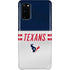 NFL Houston Texans White Striped Galaxy S20 Lite Case