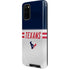 NFL Houston Texans White Striped Galaxy S20 Pro Case