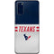 NFL Houston Texans White Striped Galaxy S20 Skin