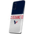 NFL Houston Texans White Striped Galaxy S20 Skin
