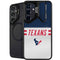 NFL Houston Texans White Striped Galaxy S25 Kickstand Case