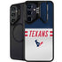 NFL Houston Texans White Striped Galaxy S25 Kickstand Case