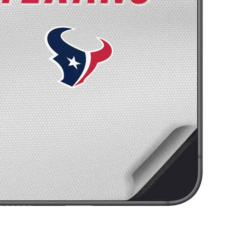 NFL Houston Texans White Striped Galaxy S24 Plus Skin